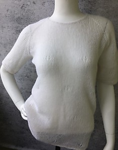 Кофта из мохера с ажуром